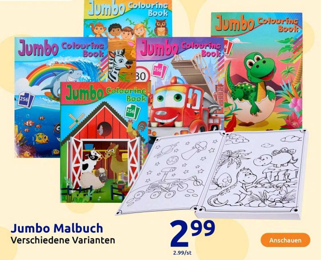 Jumbo Malbuch - Verschiedene Varianten