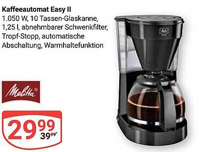 Kaffeemaschine Easy II von Melitta - für den perfekten Kaffeegenuss