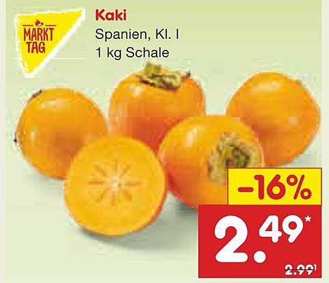 Kaki Spanien, Kl. I 1 kg Schale