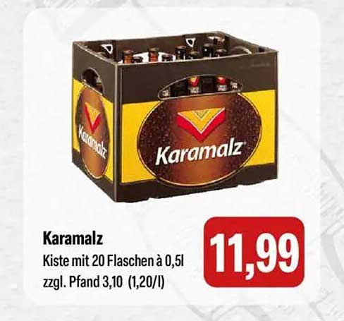 Karamalz Kiste mit 20 Flaschen à 0,5l