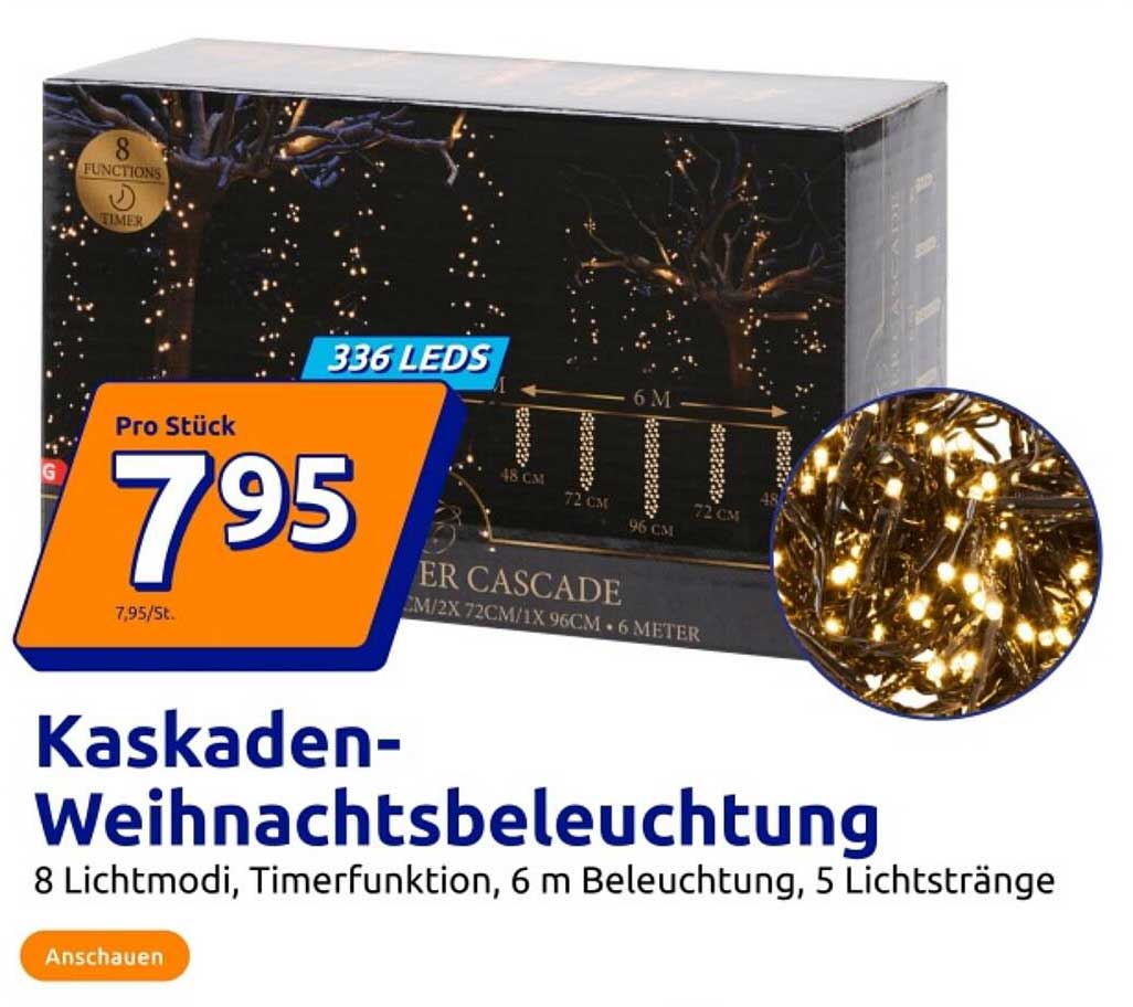 Kaskaden-Weihnachtsbeleuchtung