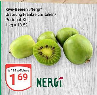 Kiwi-Beeren „Nergi“ - Je 125 g-Schale für 1,69 €