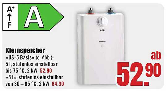 Kleinsppeicher »US-5 Basis« - 5 l, stufenlos einstellbar bis 75 °C, 2 kW