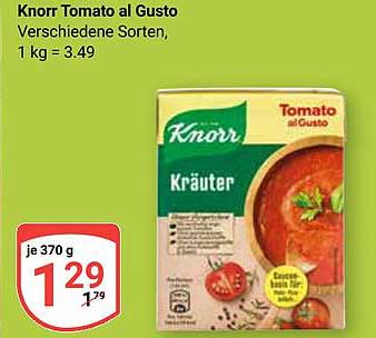 Knorr Tomato al Gusto Kräuter, 370 g