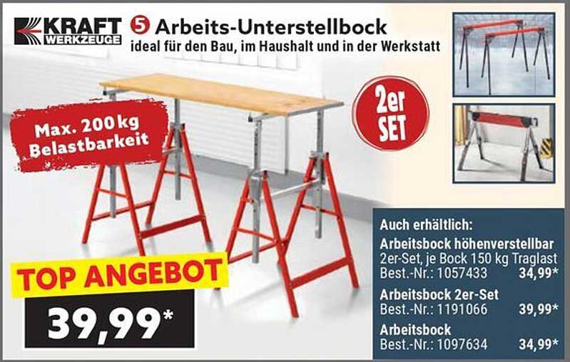 KRAFT Arbeits-Unterstellbock 2er SET
