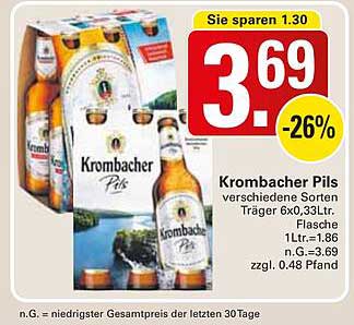 Krombacher Pils Träger 6x0,33L