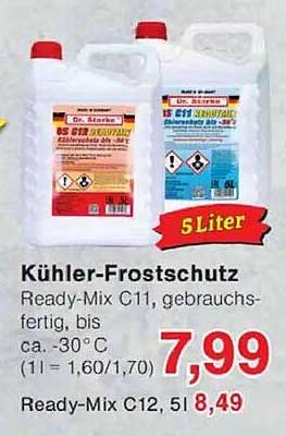 Kühler-Frostschutz Ready-Mix C11, gebrauchsfertig bis ca. -30°C