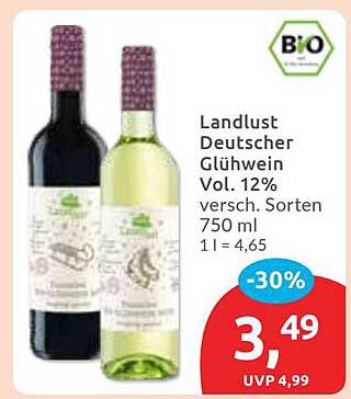 Landlust Deutscher Glühwein Vol. 12% 750 ml