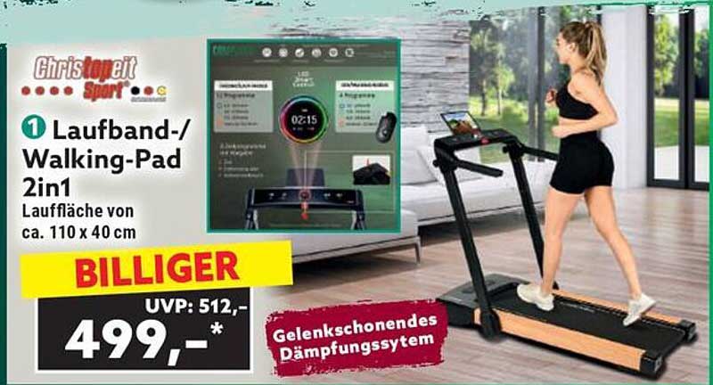 Laufband-/Walking-Pad 2in1