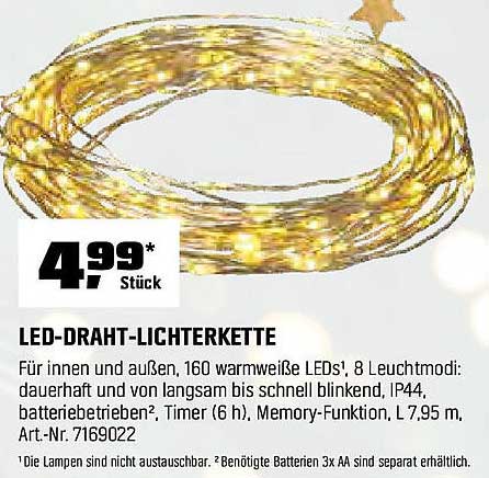 LED-Draht-Lichterkette