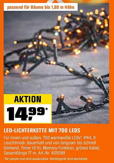 LED-Lichterkette mit 700 LEDs