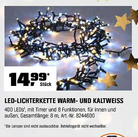 LED-Lichterkette Warm- und Kaltweiß