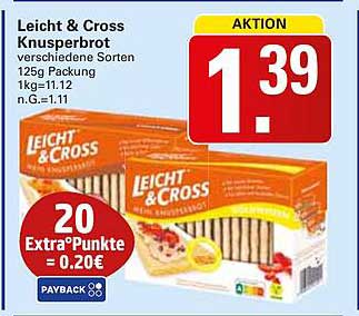 Leicht & Cross Knusperbrot verschiedene Sorten 125g