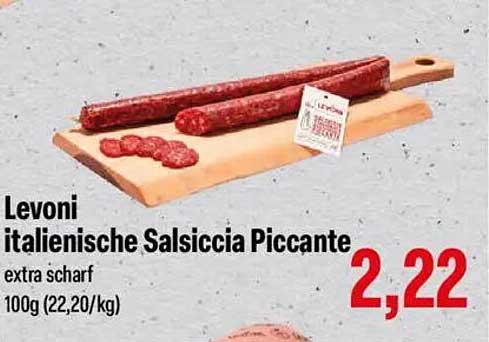 Levoni italienische Salsiccia Piccante extra scharf