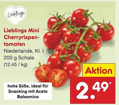 Lieblings Mini Cherry-Rispentomaten 200 g Schale