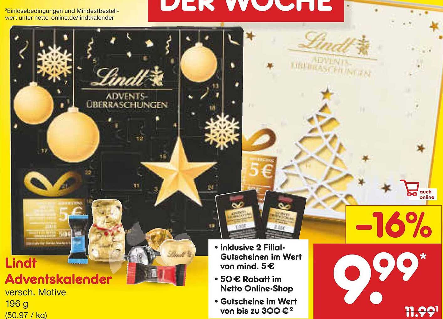 Lindt Adventskalender - verschiedene Motive