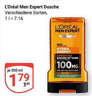 L’Oréal Men Expert Dusche - Hydra Energy