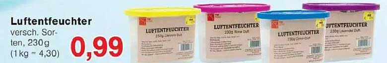 Luftentfeuchter verschiedene Sorten, 230g
