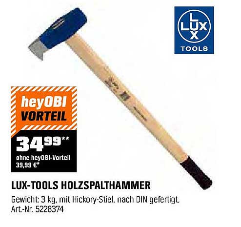 LUX-TOOLS Holzspalthammer