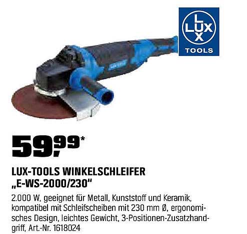 LUX-TOOLS WINKELSCHLEIFER „E-WS-2000/230“