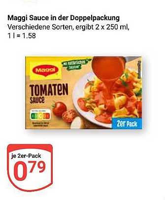 Maggi Sauce in der Doppelpackung