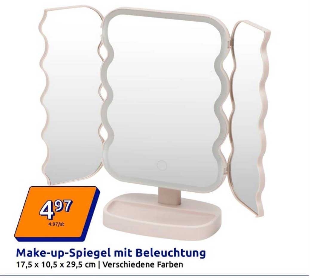 Make-up-Spiegel mit Beleuchtung