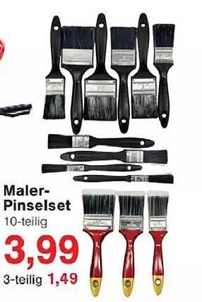 Maler-Pinselset 10-teilig