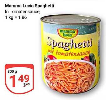 Mamma Lucia Spaghetti in Tomatensauce, 800 g