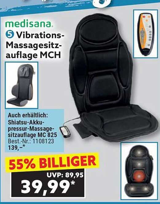 medisana 5 Vibrations-Massagesitzauflage MCH