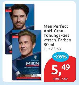 Men Perfect Anti-Grau-Tönungs-Gel vers. Farben 80 ml