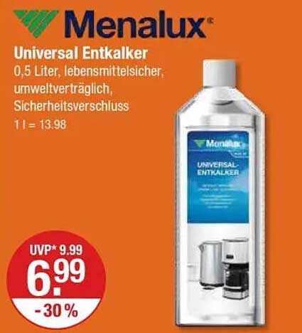 Menalux Universal Entkalker 0,5 Liter