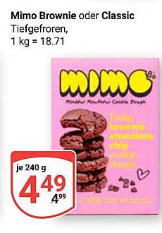 Mimo Brownie oder Classic Tiefgefroren, 240 g