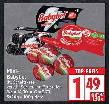 Mini-Babybel - dt. Schnittkäse, versch. Sorten und Fettstufen