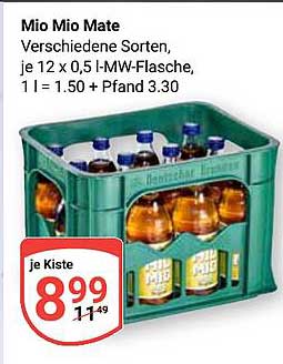 Mio Mio Mate - Verschiedene Sorten, je 12 x 0,5 l-MW-Flasche