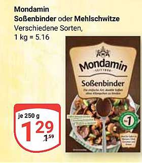Mondamin Soßenbinder oder Mehlschwitze 250 g