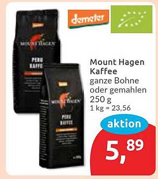 Mount Hagen Kaffee - Ganze Bohne oder gemahlen 250 g