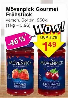 Mövenpick Gourmet Frühstück - Erdbeere und Sauerkirsche, 250g