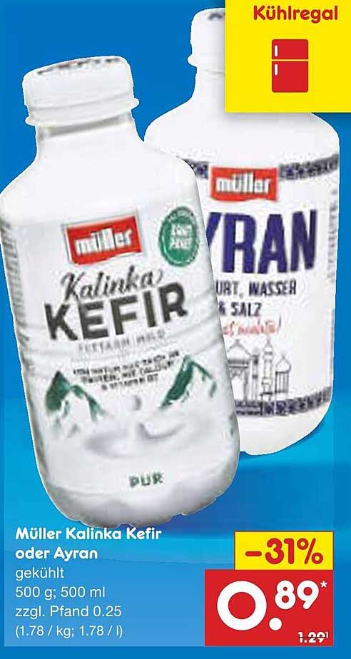 Müller Kalinka Kefir oder Ayran 500 ml