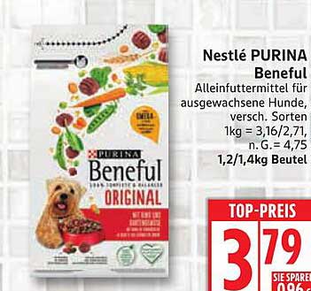 Nestlé PURINA Beneful Original - Alleinfuttermittel für ausgewachsene Hunde
