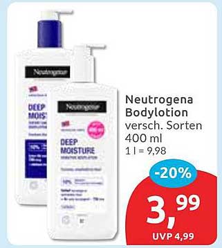 Neutrogena Bodylotion verschiedene Sorten 400 ml