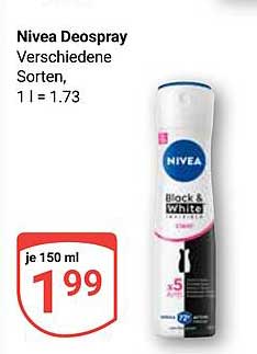 Nivea Deospray Verschiedene Sorten, 150 ml