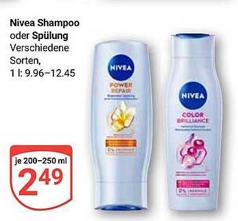 Nivea Shampoo oder Spülung - Verschiedene Sorten