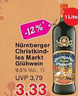 Nürnberger Christkindles Markt Glühwein 1 Liter