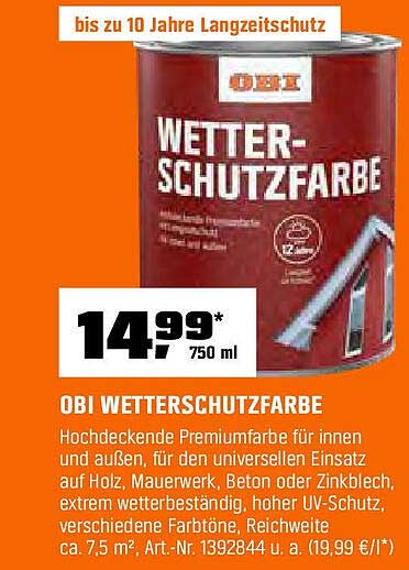 OBI WETTERSCHUTZFARBE