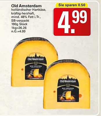 Old Amsterdam Holländischer Hartkäse 190g - Jetzt zum Sonderpreis!