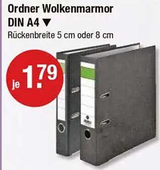 Ordner Wolkenmarmor DIN A4