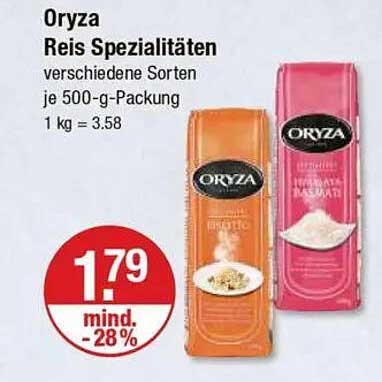 Oryza Reis Spezialitäten verschiedene Sorten je 500-g-Packung