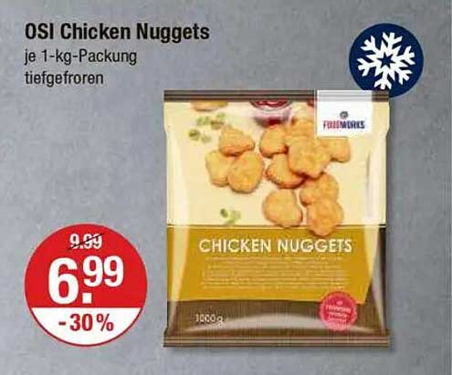 OSI Chicken Nuggets je 1-kg-Packung tiefgefroren