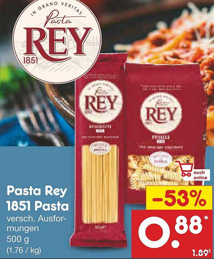 Pasta Rey 1851 Pasta versch. Ausführungen 500 g