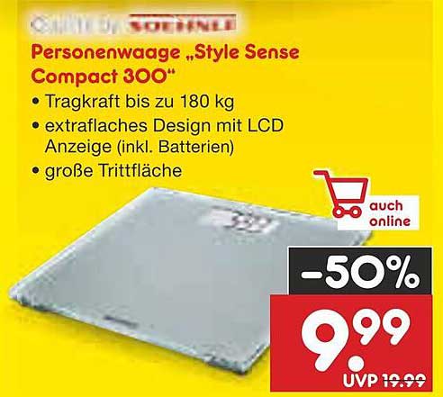 Personenwaage „Style Sense Compact 300“